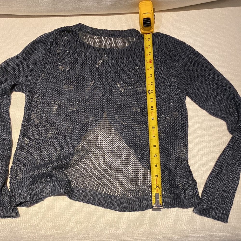 Blue Linen Sweater - Picture 12 of 13